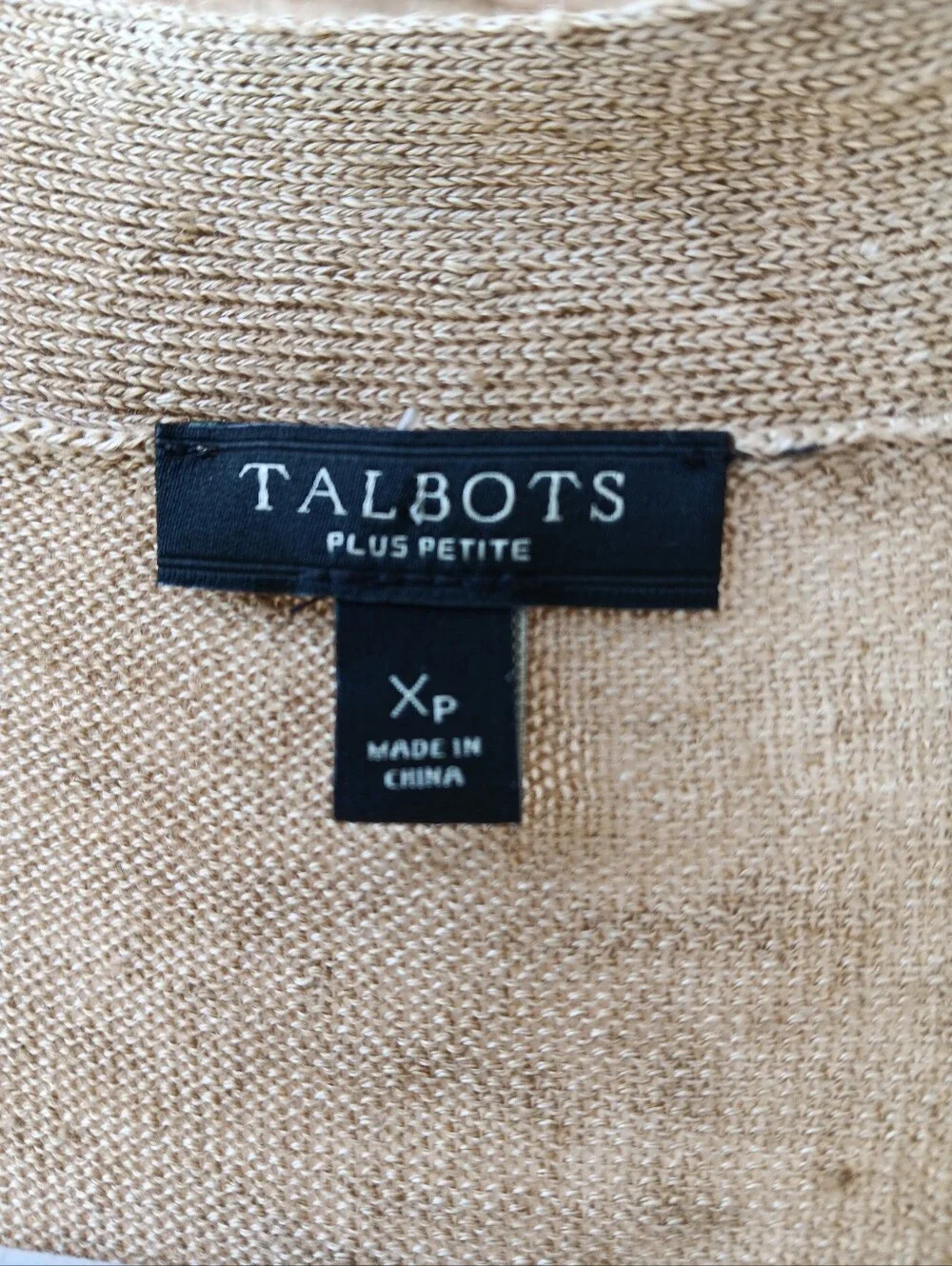 Talbots Linen Cardigan